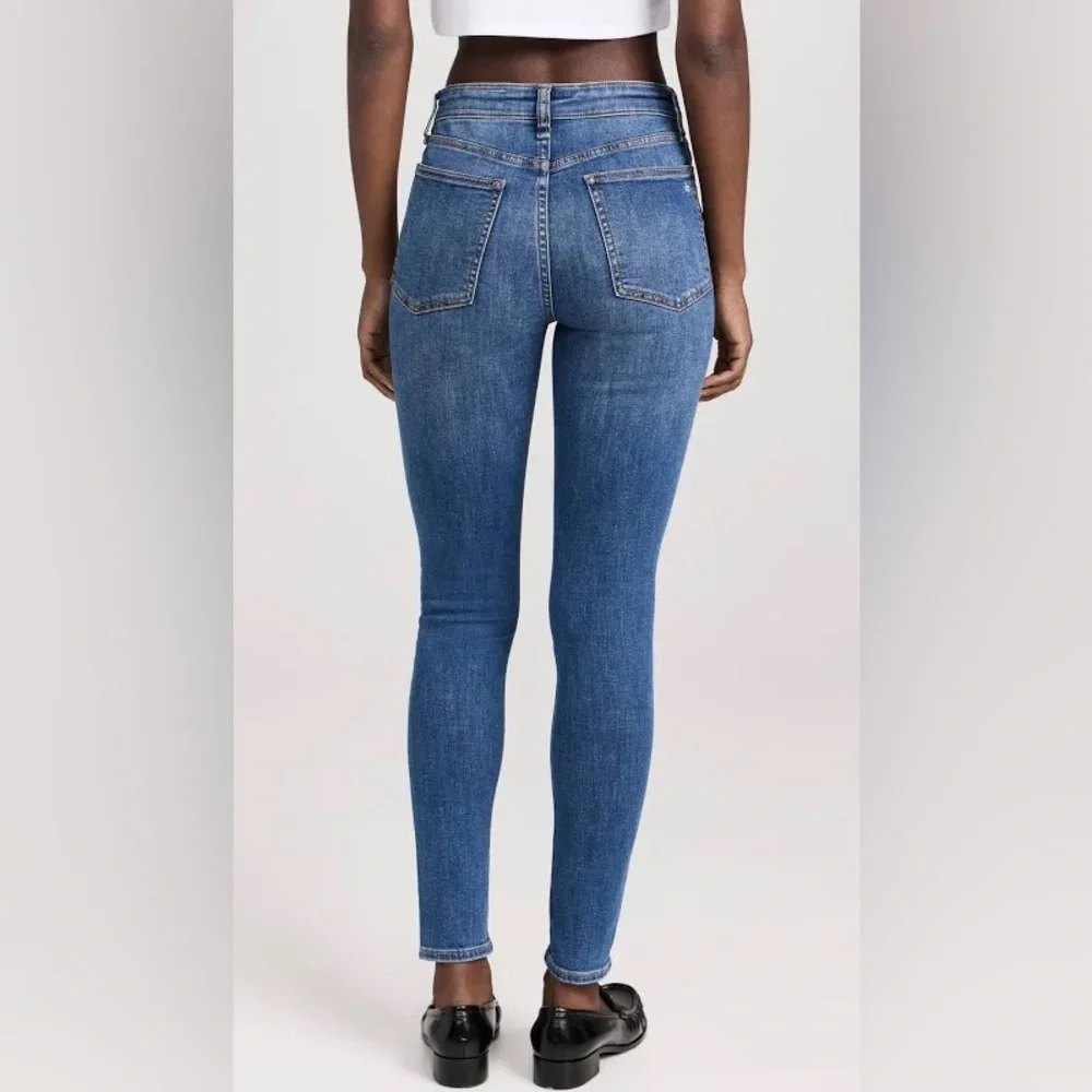 RAG & BONE Nina High-Rise Skinny Jeans Dark Wash New Gate Blue